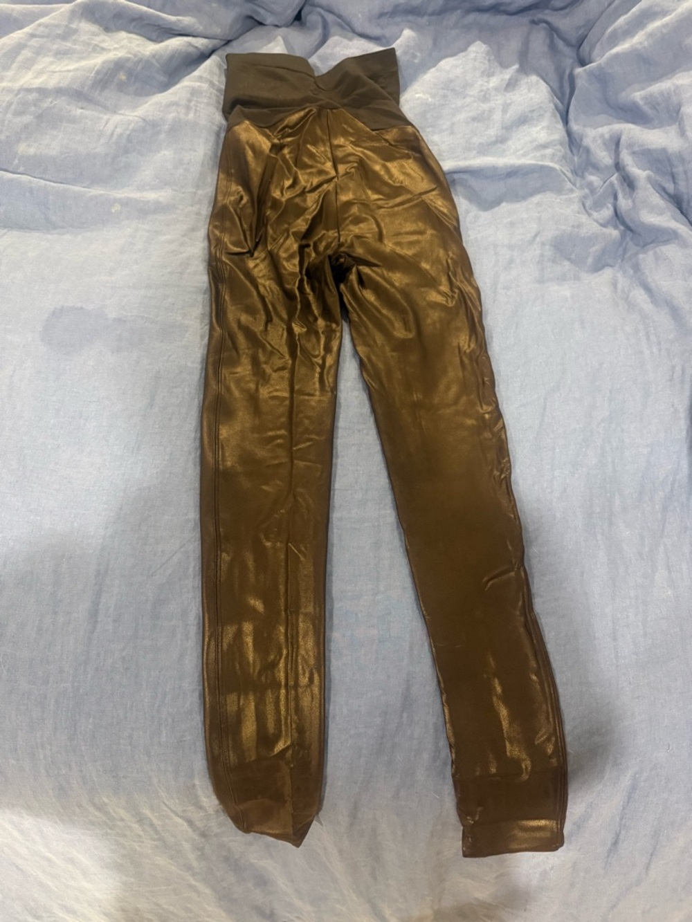 SPANX Metallic Black High-Waist maternity Leggings
